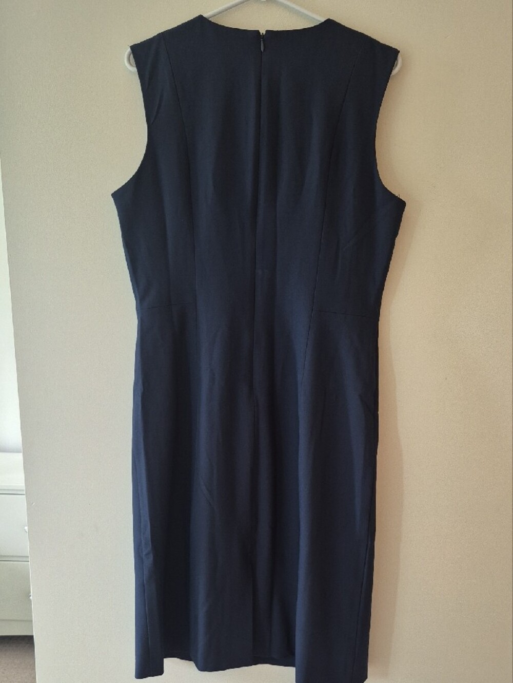 Banana Republic Dark Navy Cap-Sleeve Sheath Dress - Picture 3 of 5